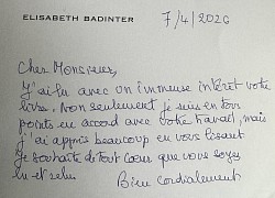 Madame Elisabeth BADINTER nous a lu