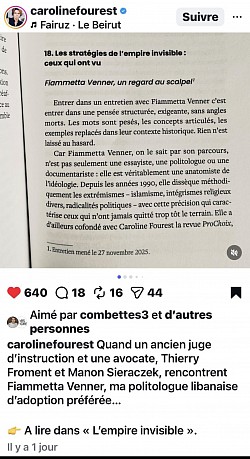 Caroline FOUREST et Fiammetta VENNER